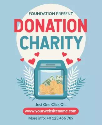 free donation flyer maker